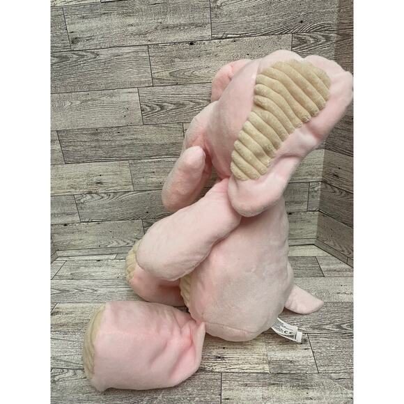 Kellytoy Elephant Rattle Plush Floppy Pink Lovey Baby Soft 17” Stuffed Animal - Picture 2 of 9